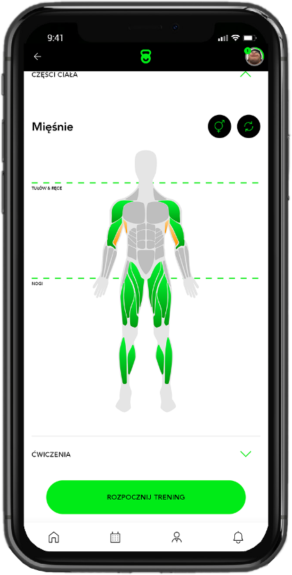 mobile phone showing  examples statistic about user progress  available in app